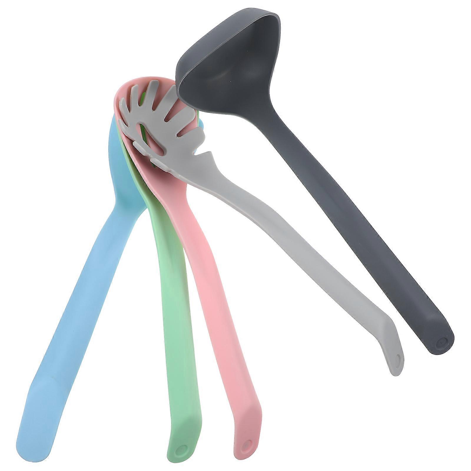 Cooking Utensils Set Nylon Kitchen Spatula Practical Kitchen Ware Heat Insulation Ergonomic Design 1Set