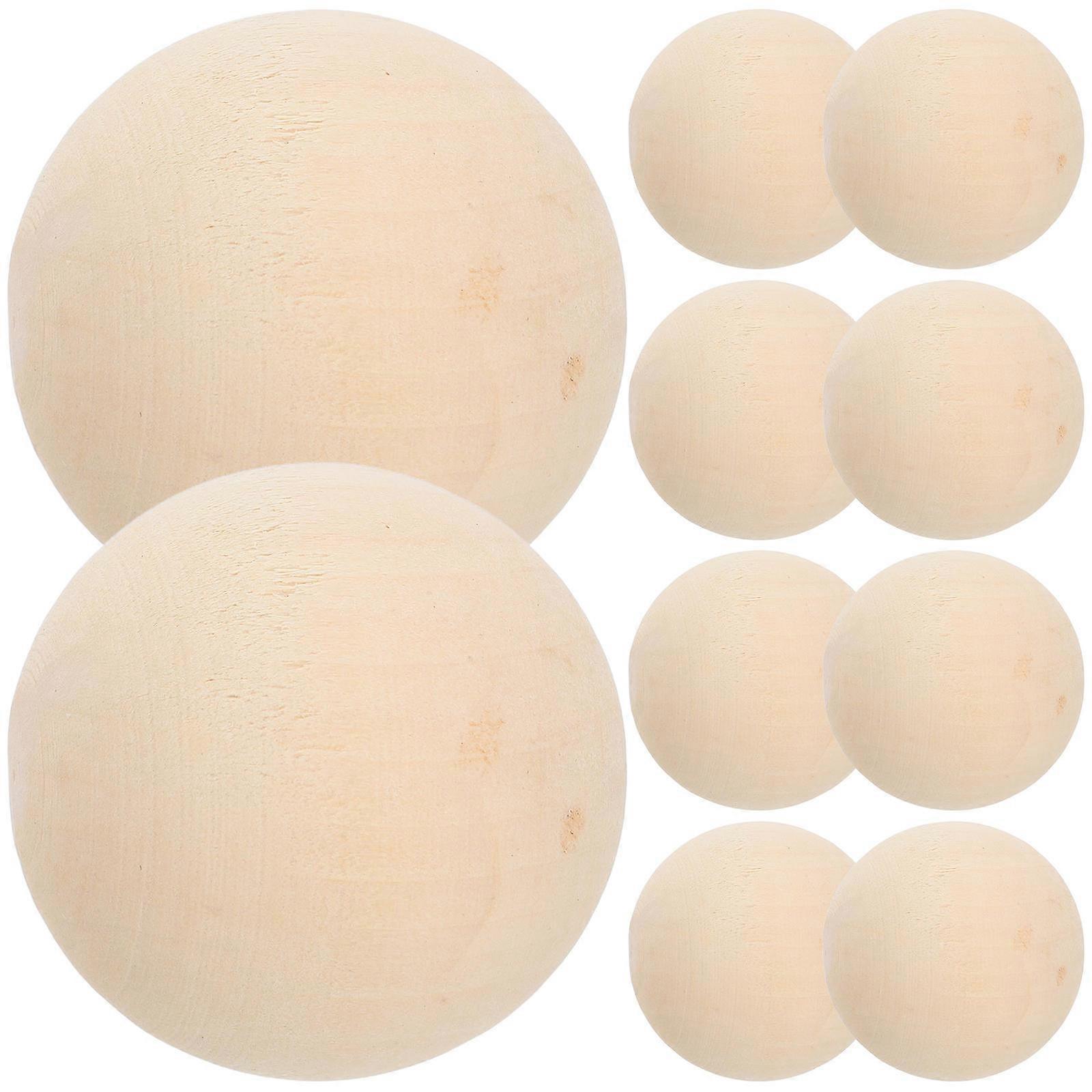 Children Wooden Craft Balls 30Pcs Solid Round Design For Art Projects Enhance Fine Motor Skills And Imagination