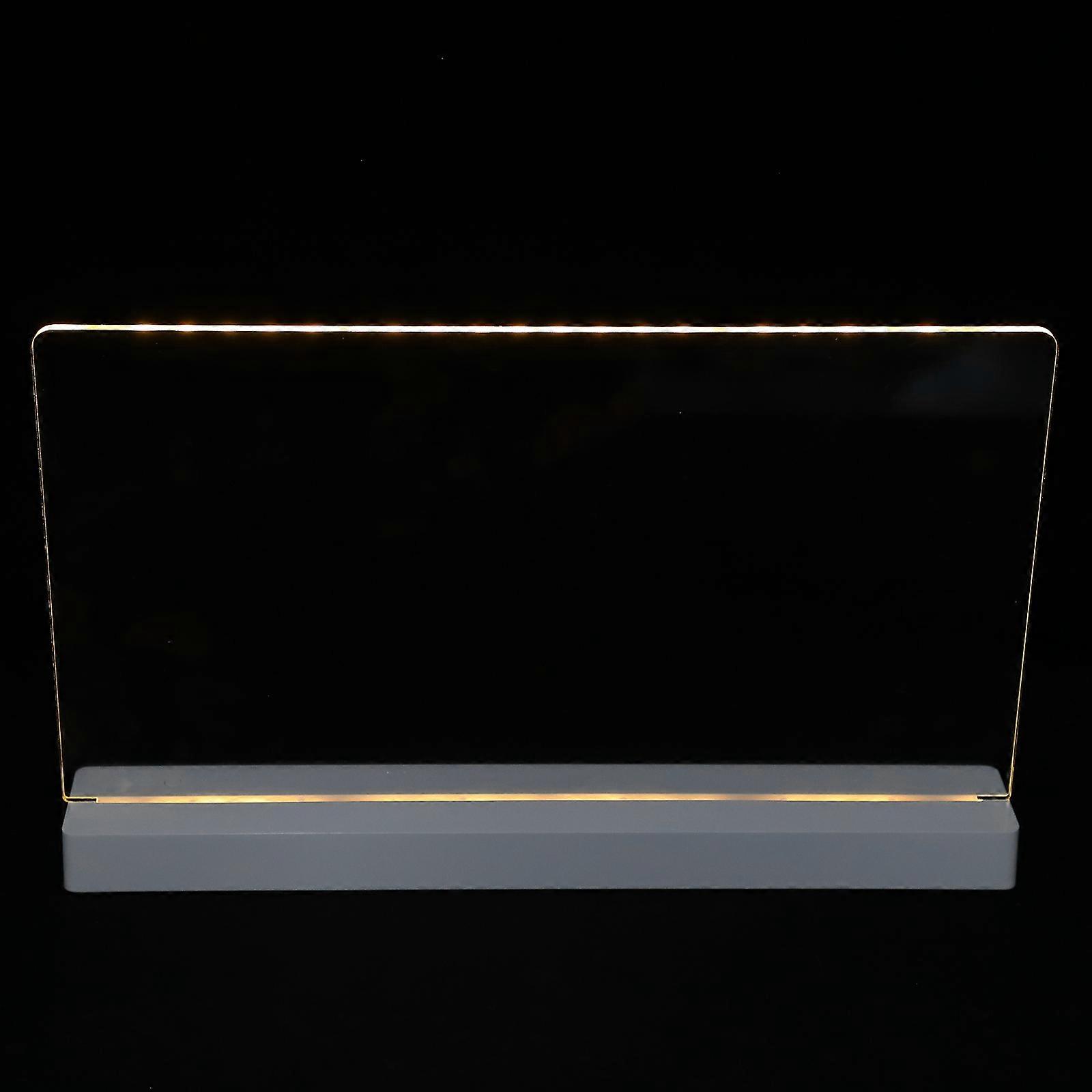 Glowing Dry Erase Board For Bar Retail Store Restaurant With Led Illumination 11.8×7.9×2.4in 2 Sets