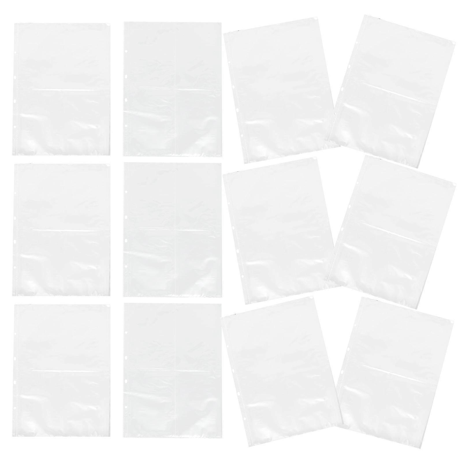 Plastic Binder Sleeves Clear Sheet Protectors for Storage 120Pcs