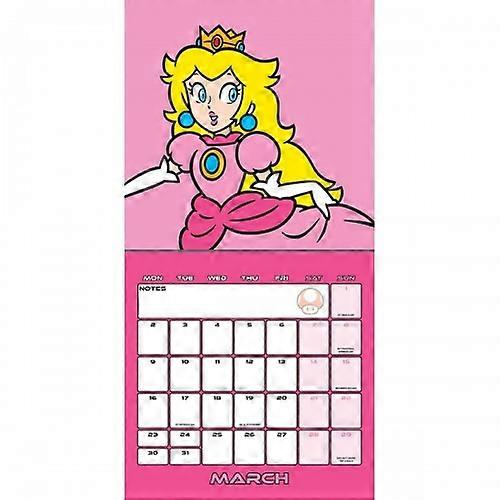 Super Mario 2026 Square Wall Calendar