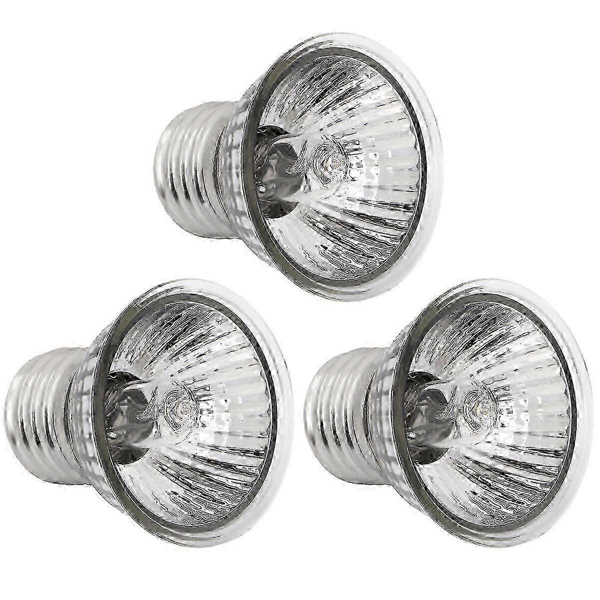 3 Pack 75W UVB+UVA 3.0 Reptile Bulbs for Turtle Basking and Heating with UV Sunlight
