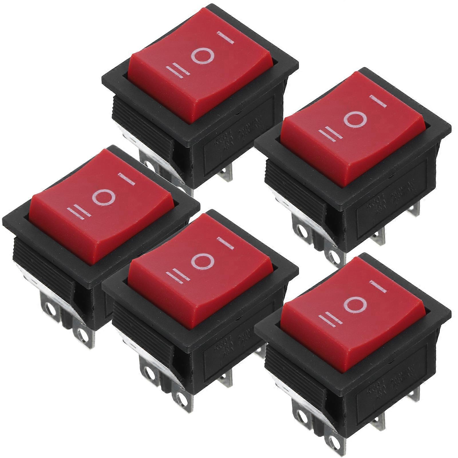 Car Toggle Switch Rocker Switch with 3 Position 6 Pin 5Pcs for