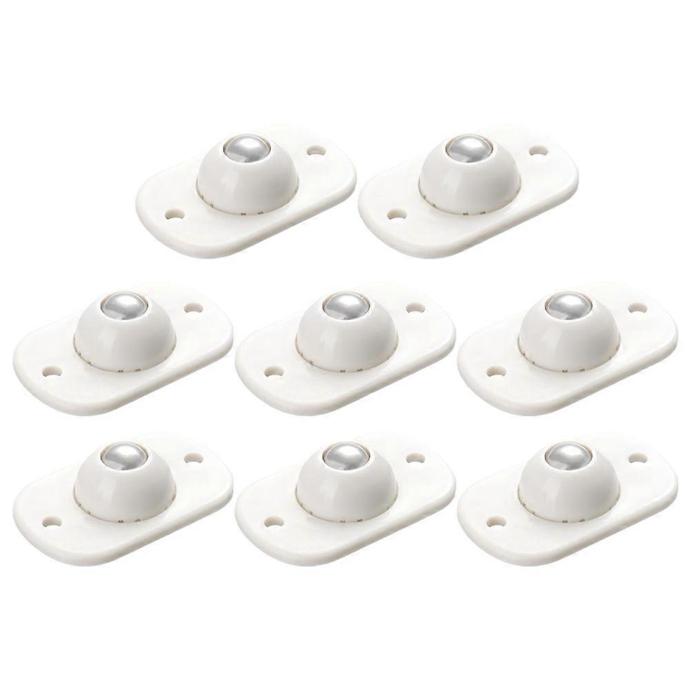 Universal Wheels Storage Casters Adhesive for Boxes 24Pcs White