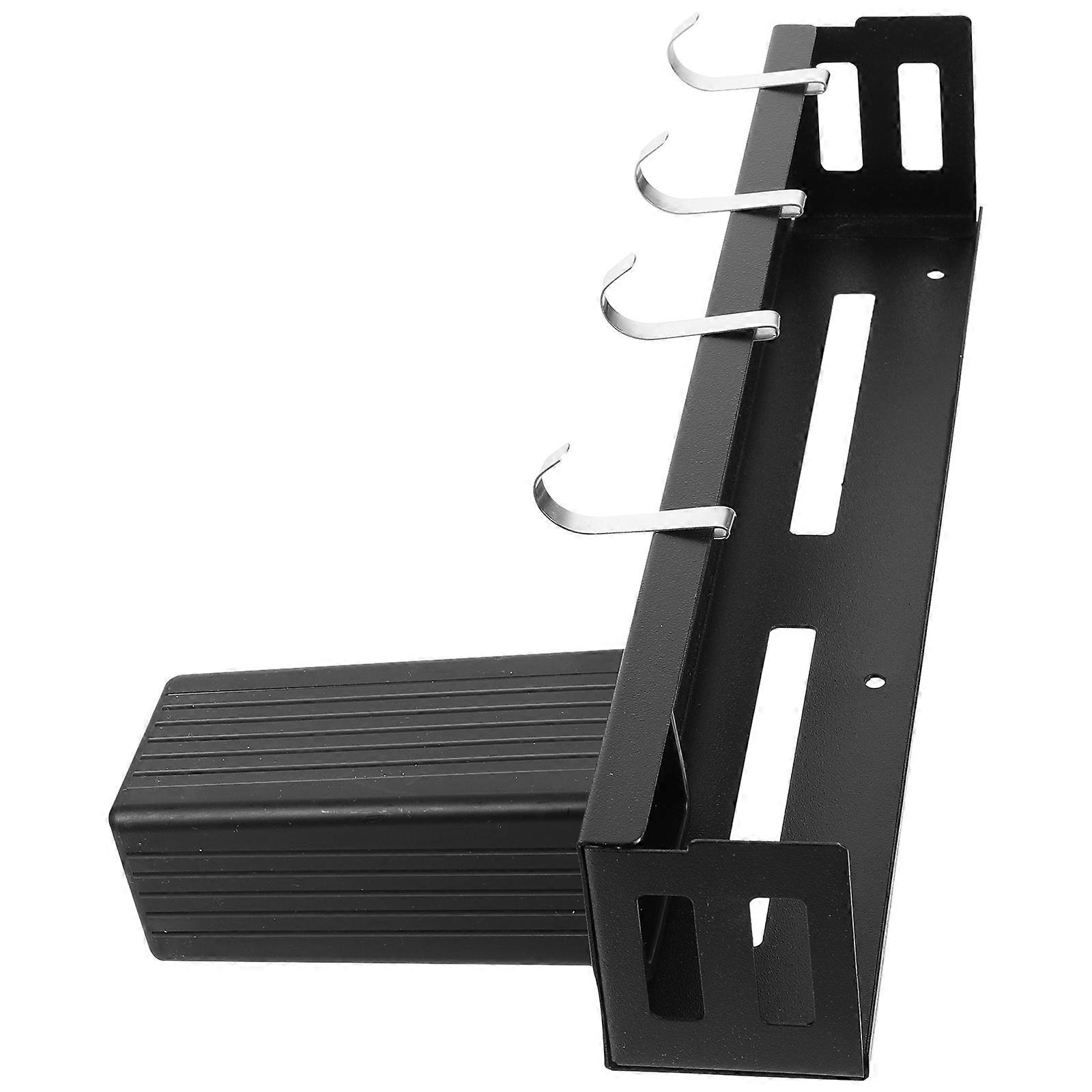 Kitchen Storage Holder Wall Mount 4Pcs Carbon Steel Practical Organizer