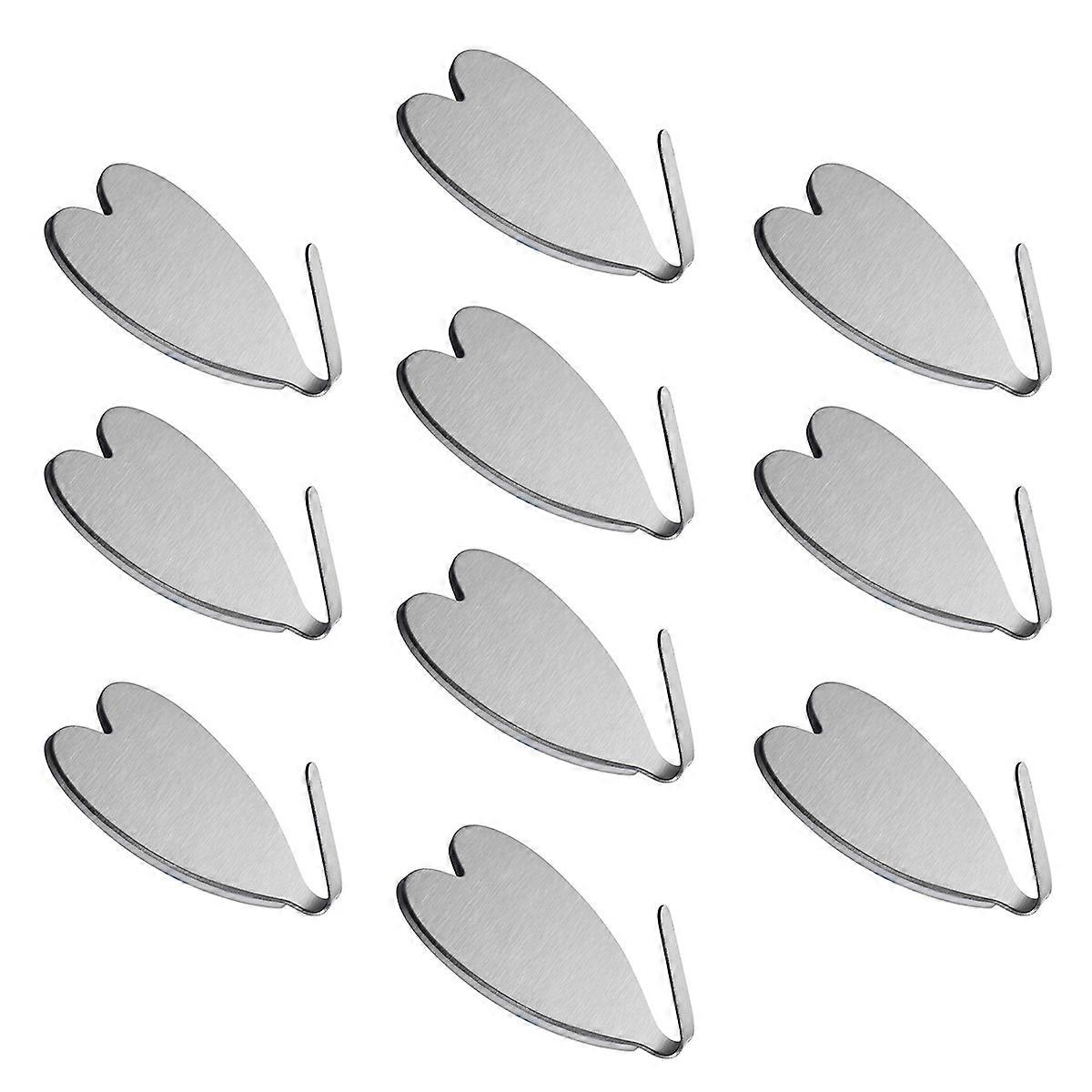 Self Adhesive Hook Coat Hook Stainless Steel for Hanging 20Pcs