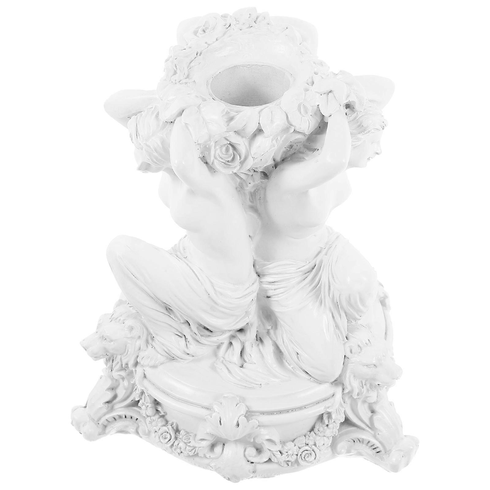 2Pcs Resin Mythological Figures Candle Holder for Decor