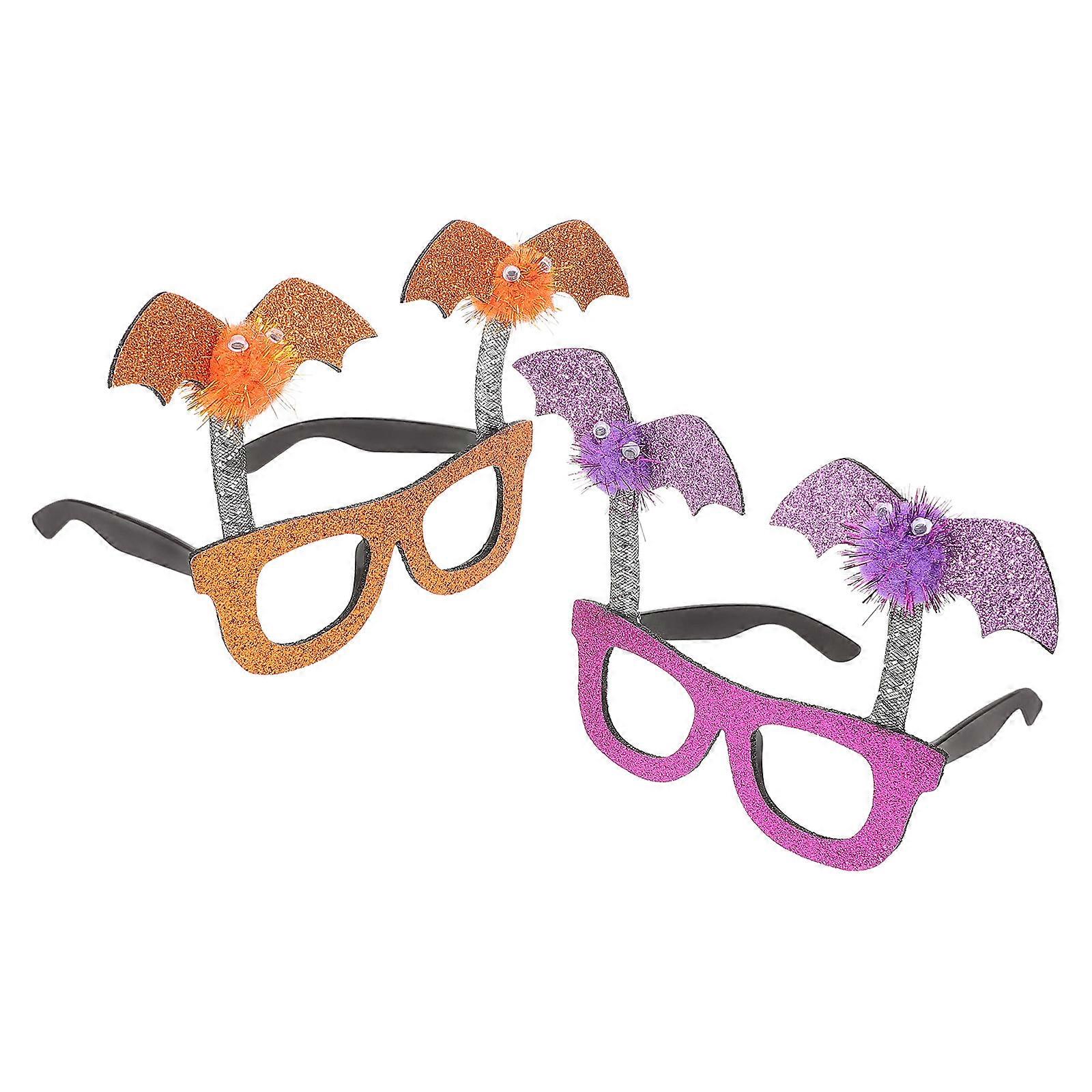 Halloween Costume Glasses Frames for Decoration 8Pcs Assorted Color Plastic Prop