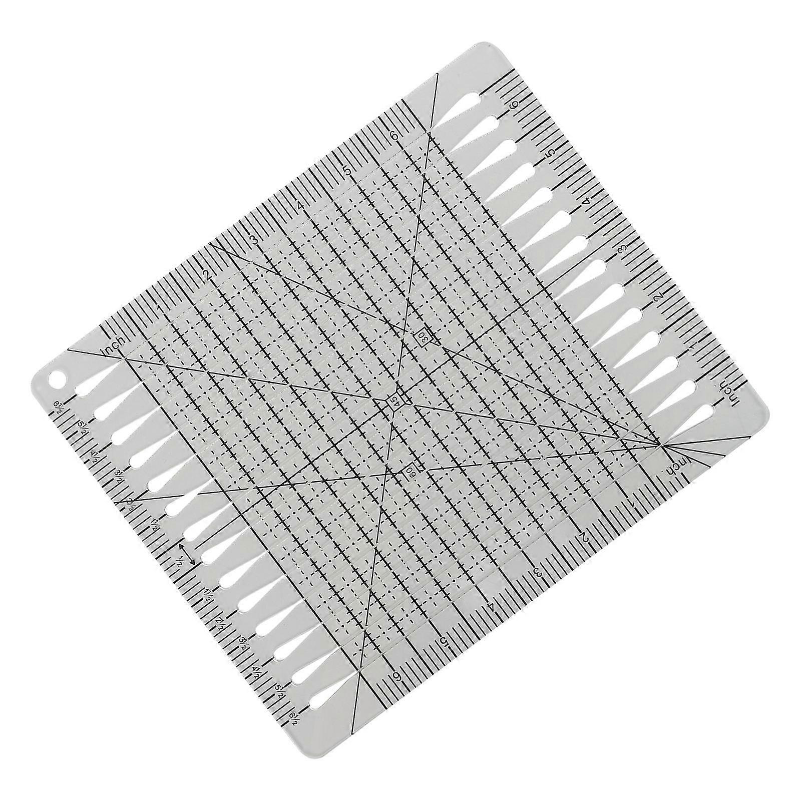 Plastic Quilting Ruler Cutting Tool for Sewing 5Pcs High Precision