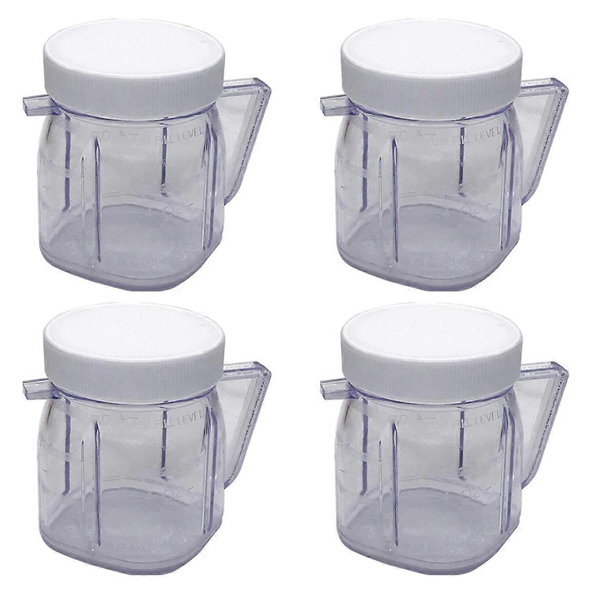 For Blender Parts, Cup Mini Plastic Jars with Lids (1 Pack)