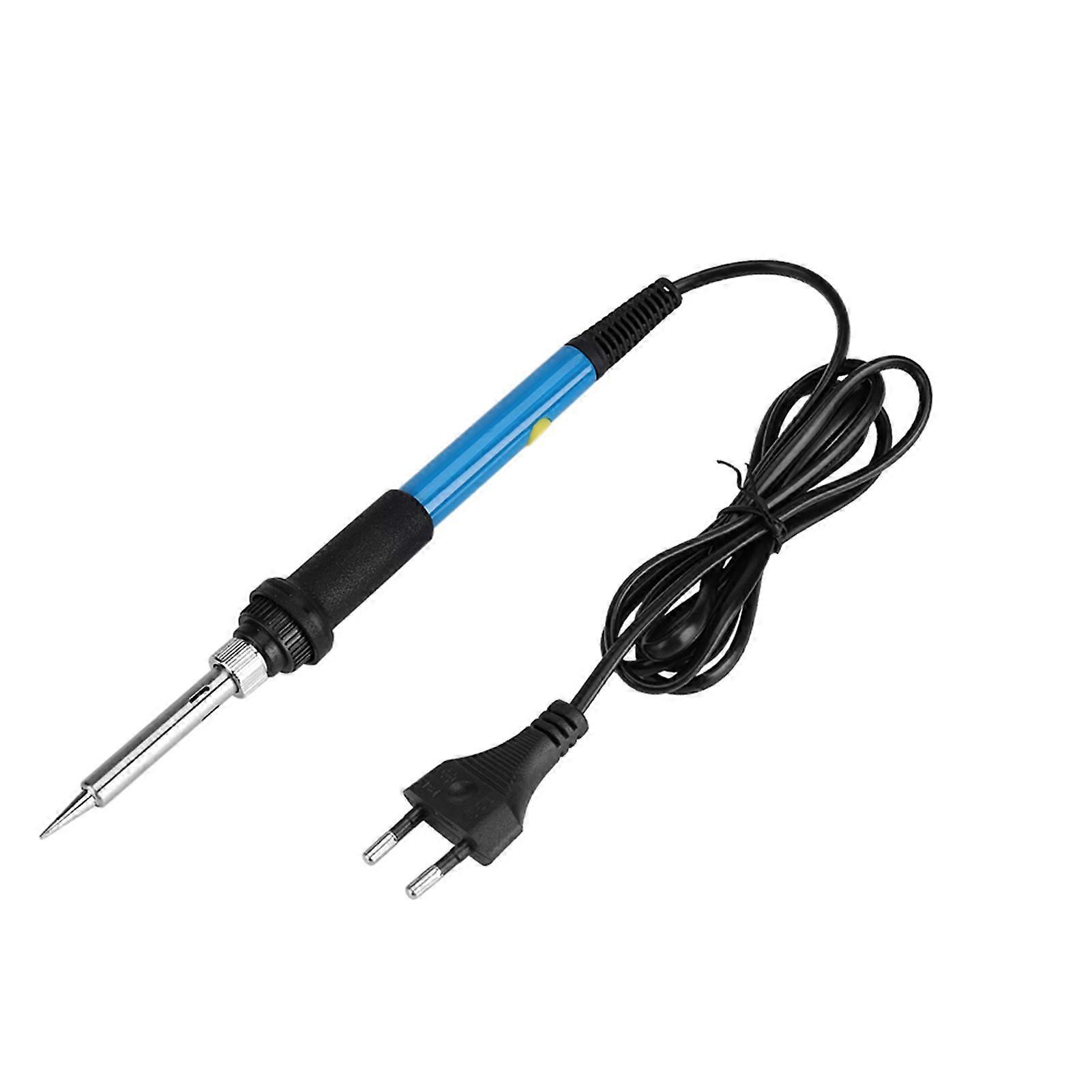 60W Electric Soldering Iron Adjustable Temp Hand Tool Kit with Switch Button