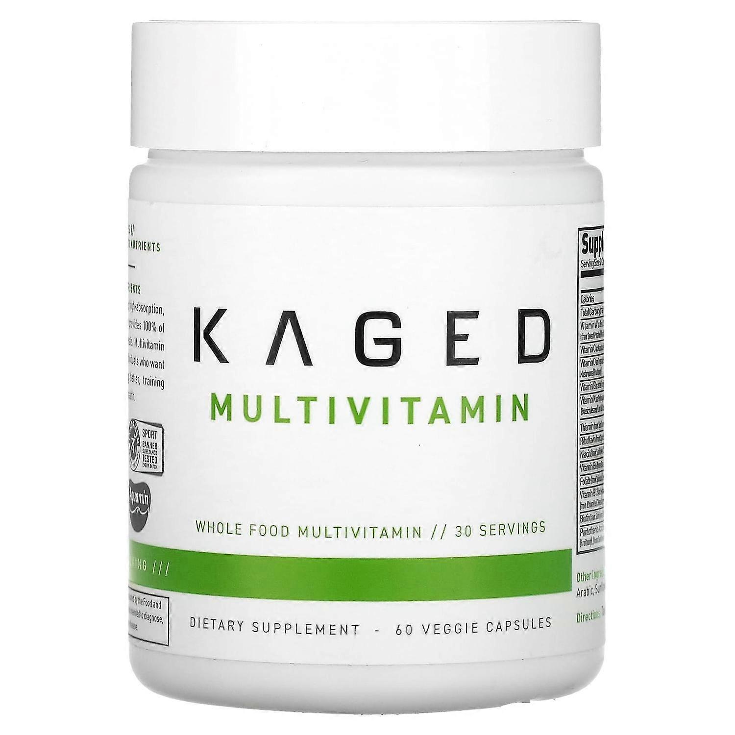 Kaged, MultiVitamin, 60 Veggie Capsules