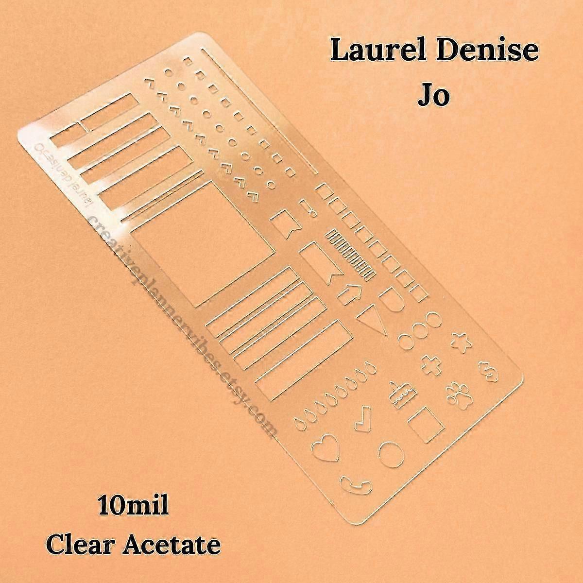 Handmade Flexible Record Template, Planner Stencils, Reusable, Drawing & Lettering Templates for Journaling, Calendar, Scrapbooking & DIY Craft Suppli