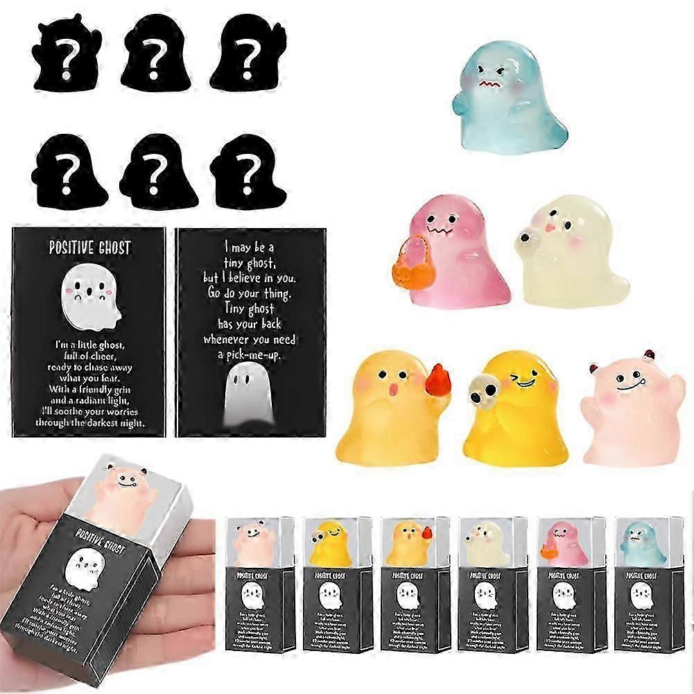 Mystery Mini Luminous Ghost Blind Box,Toys for Desk,Shelf & Party Dcor