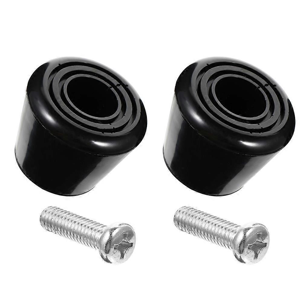 Black Roller Skates Brake Blocks for Outdoor Use 3Sets Braking Shoes Holder