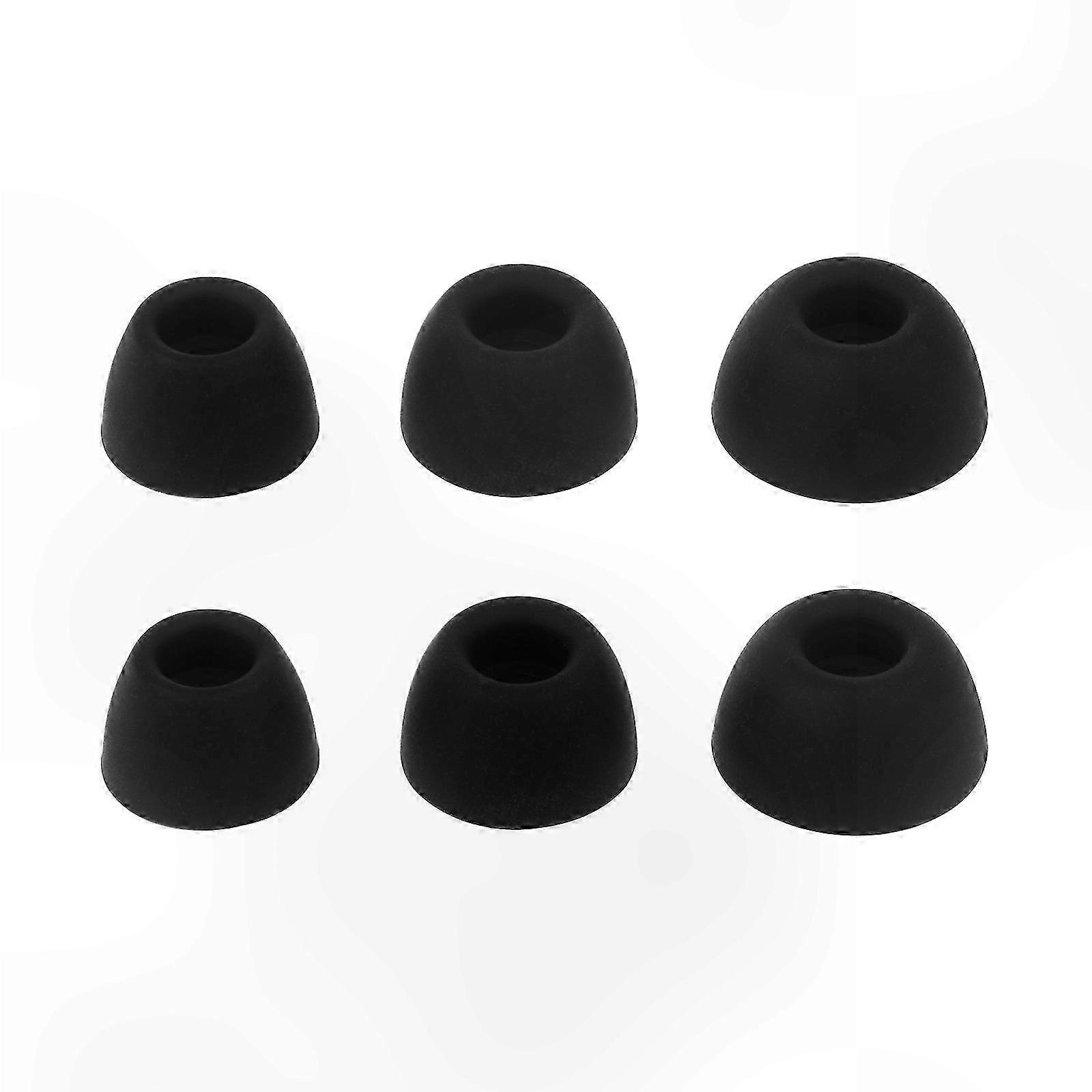 Soft Silicone Ear Tips with Flexible Hooks, S/M/L Sizes for Wireless Earbuds, Comfortable Fit, White