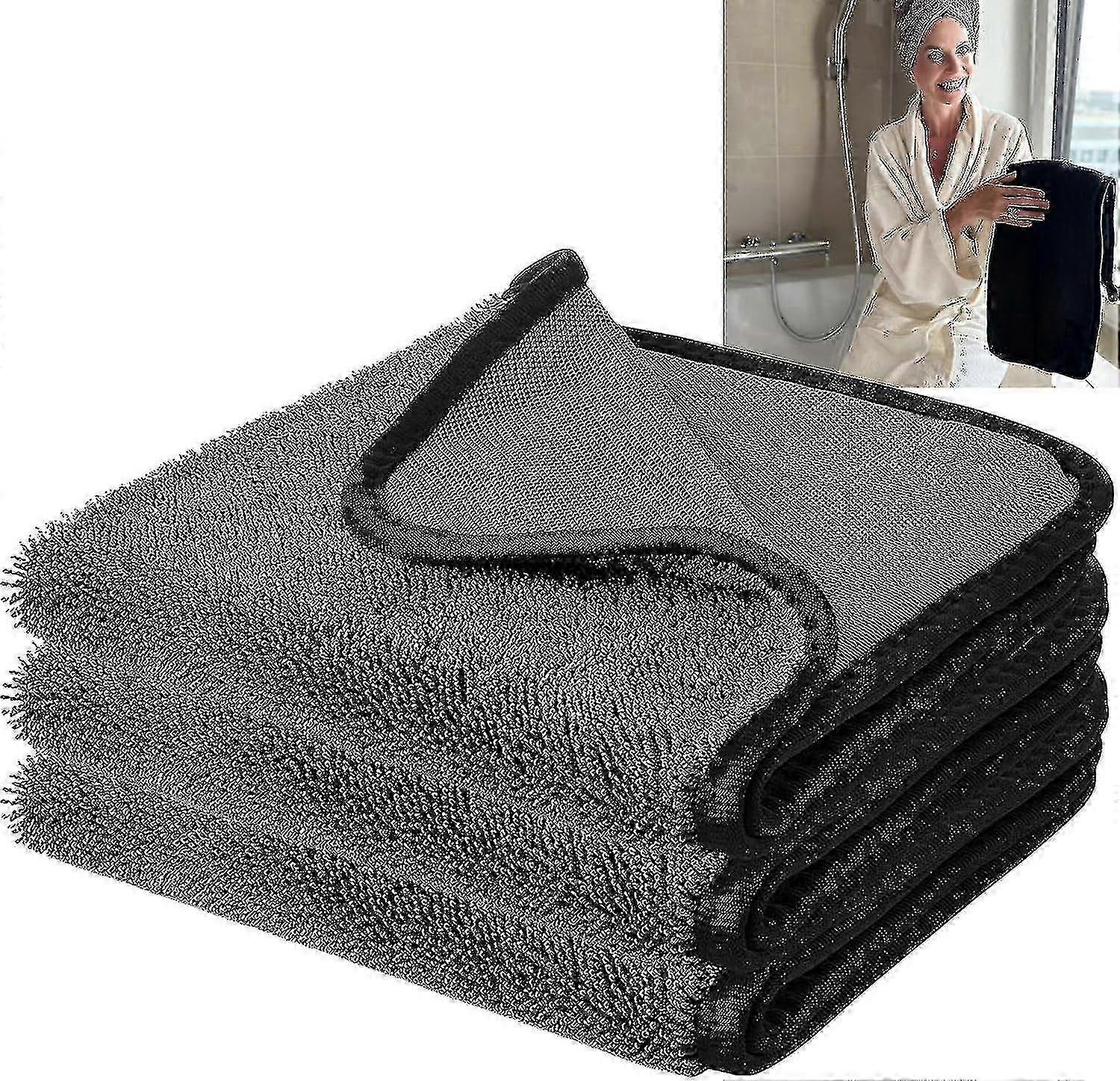 قماش تجفيف سريع لإزالة الماء من كابينة الاستحمام والحمام، قماش تجفيف لامع للحمام مقاس XXL، قماش تجفيف سريع