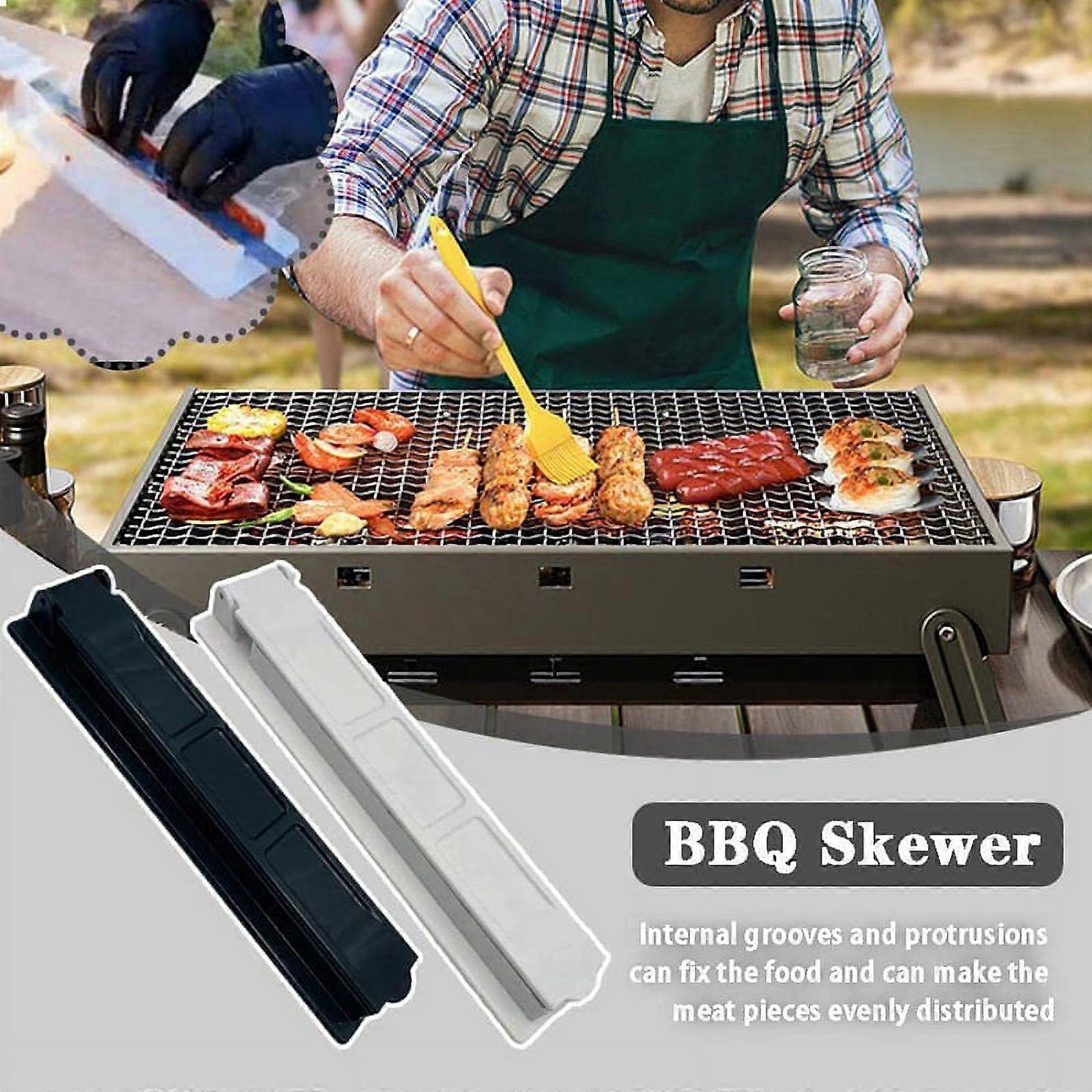 Barbecue Skewer Mold Single Row Kebab Maker BBQ Meat Skewer Machine Plastic BBQ Skewer Maker Kebab Preparation
