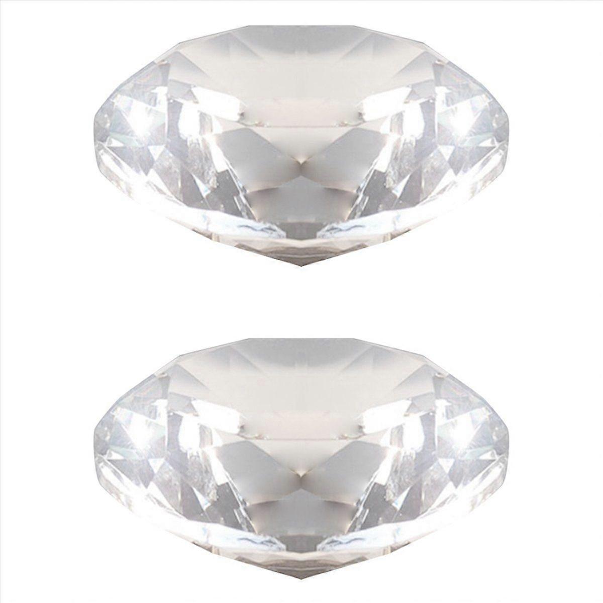 80mm Crystal Diamond Paperweight Decorative A