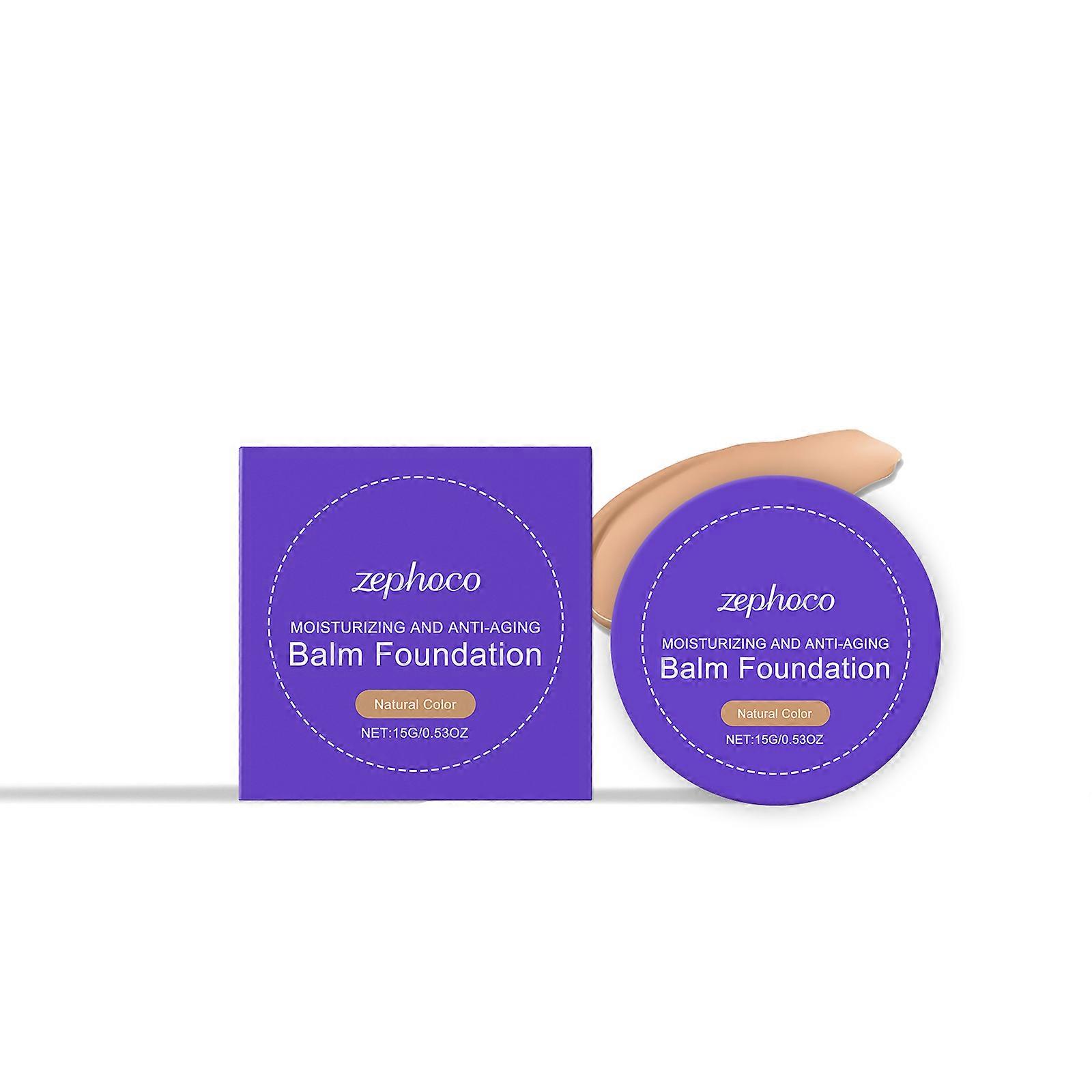 Zephoco Natural Color Moisturizing Foundation Cream Is Light And Adherent, Hydrating And Nourishing The Skin, Clearing Oily And Dry Skin, And Conceali