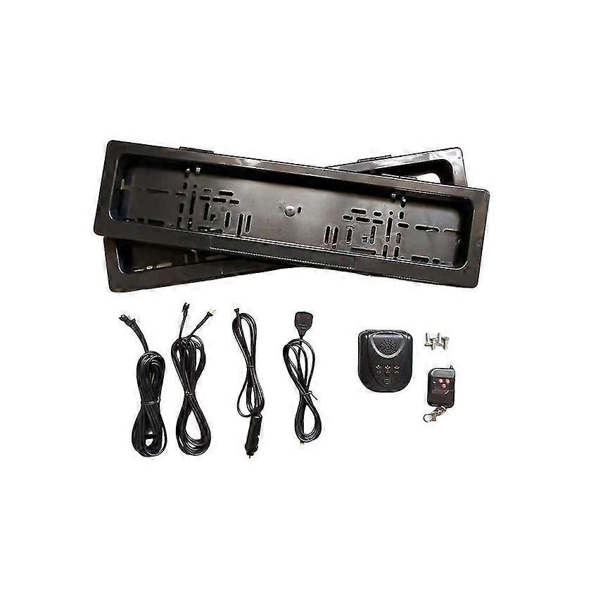 Car License Plate Roller Shutter Cover Remote Hide EU Size