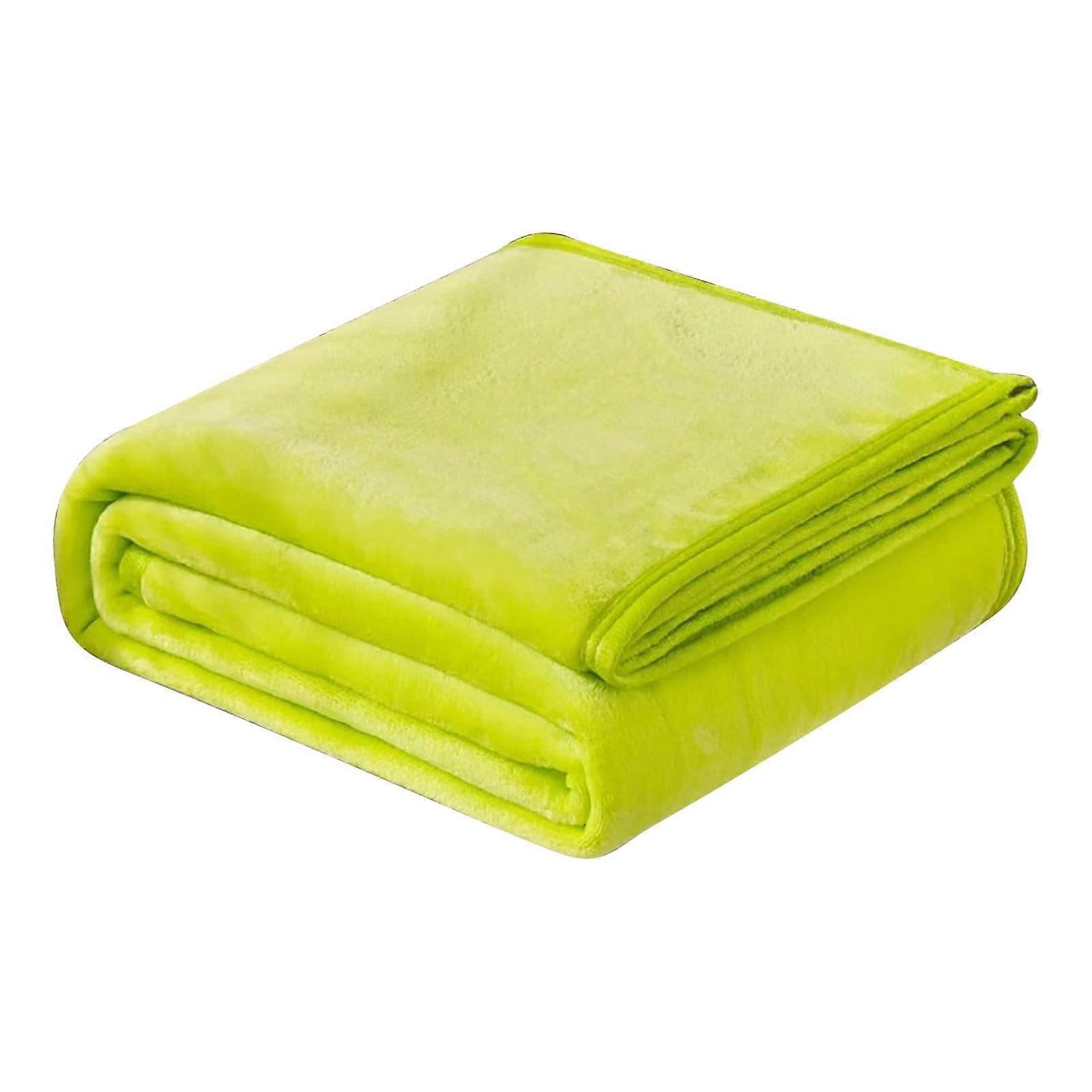 KQJQS Super Soft Warm Solid Warm Micro Plush Fleece Blanket Throw Rug Sofa, 27.55 in. x 39.37 in.