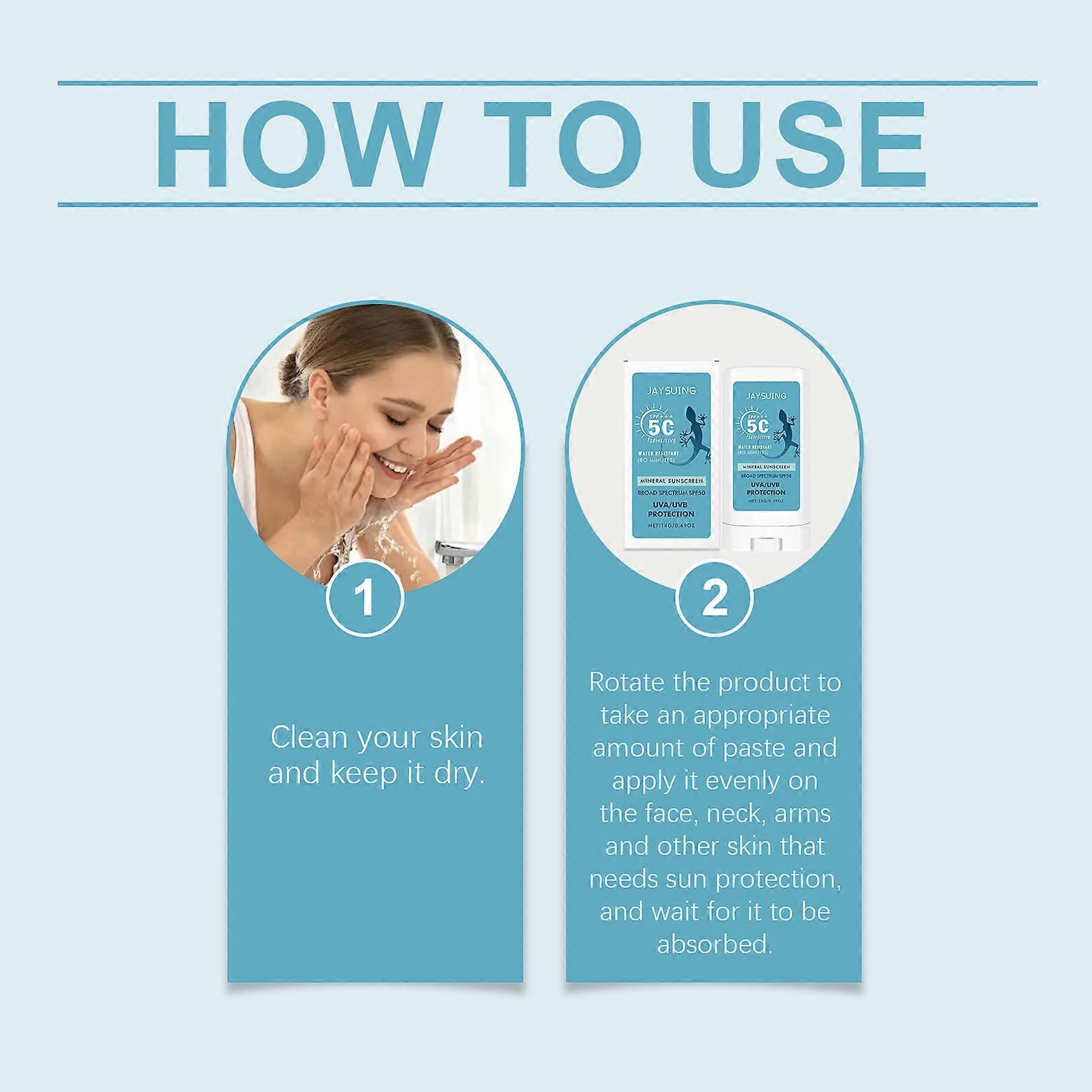 Jaysuing Gentle Refreshing Protection Stick, For Summer Outdoor Uv Protection Refreshing Hydrating Moisturizing Protection Stick