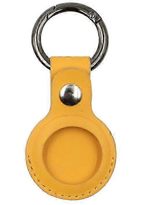 For Apple AirTag Leather Case Cover for AirTags Keychain Sleeve Shell Skin,blue