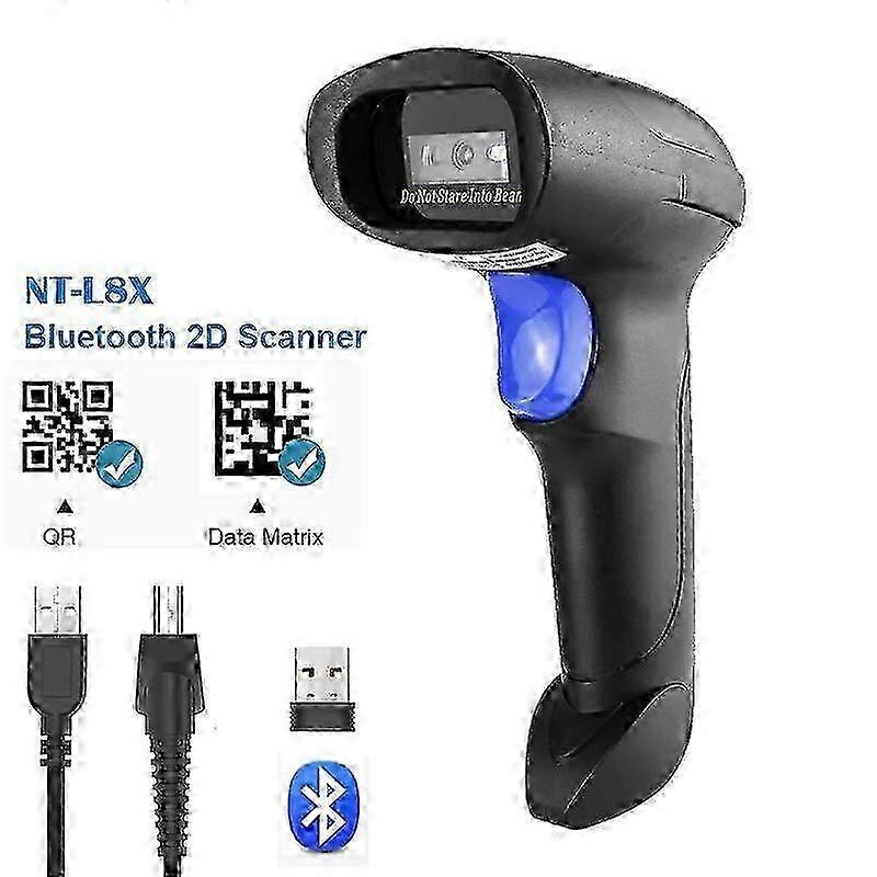 NETUM L8 Wireless 2D Barcode Scanner and L5 Wired 1D/2D QR Bar Code Reader PDF417 for Inventory POS Terminal