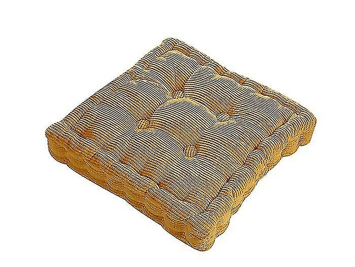 Oreillers de plancher de chaise carrée Rembourré Coussin d’appoint épaissi Tatami Couleur unie