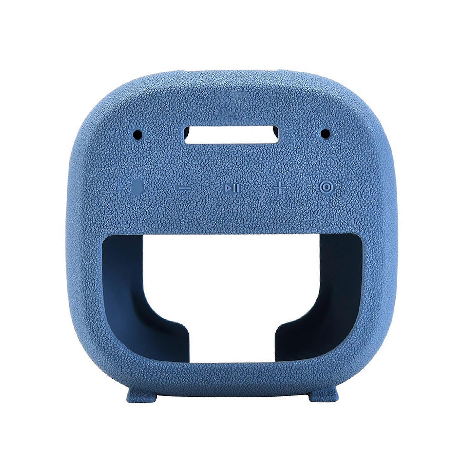 Shockproof Silicone Protective Cover for Dedicated Model Portable Speaker Secure Fit Easy To Clean Anti Slip Design  Blue