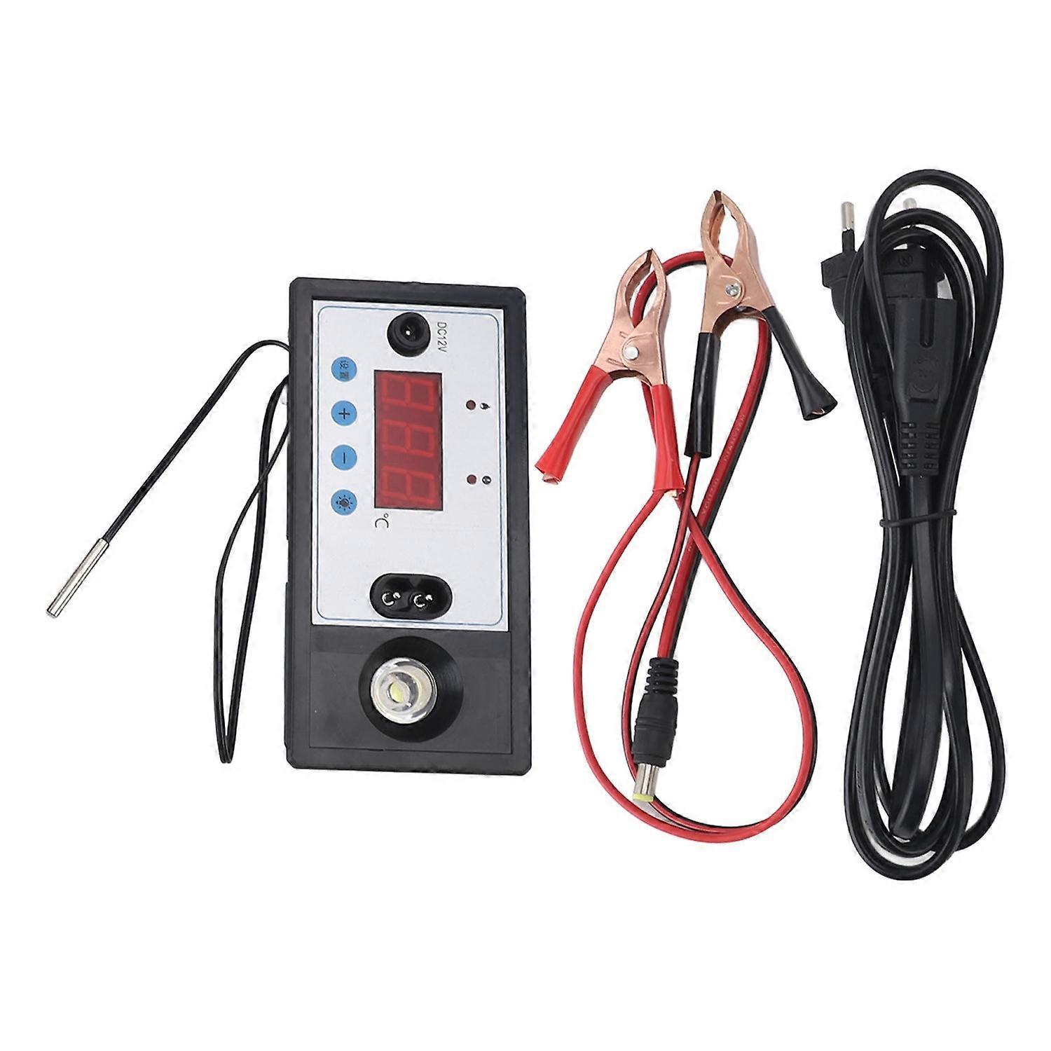 Incubator Temperature Controller with Lamp Automatic Water Bed Egg Incubator Thermostat