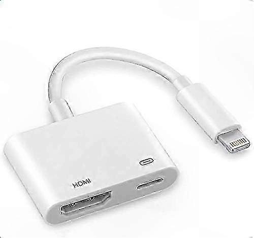 Lightning to HDMI Adapter, 1080P HD Video Cable for   iPod to TV Projector Monitor, Digital AV o Sync Dongle