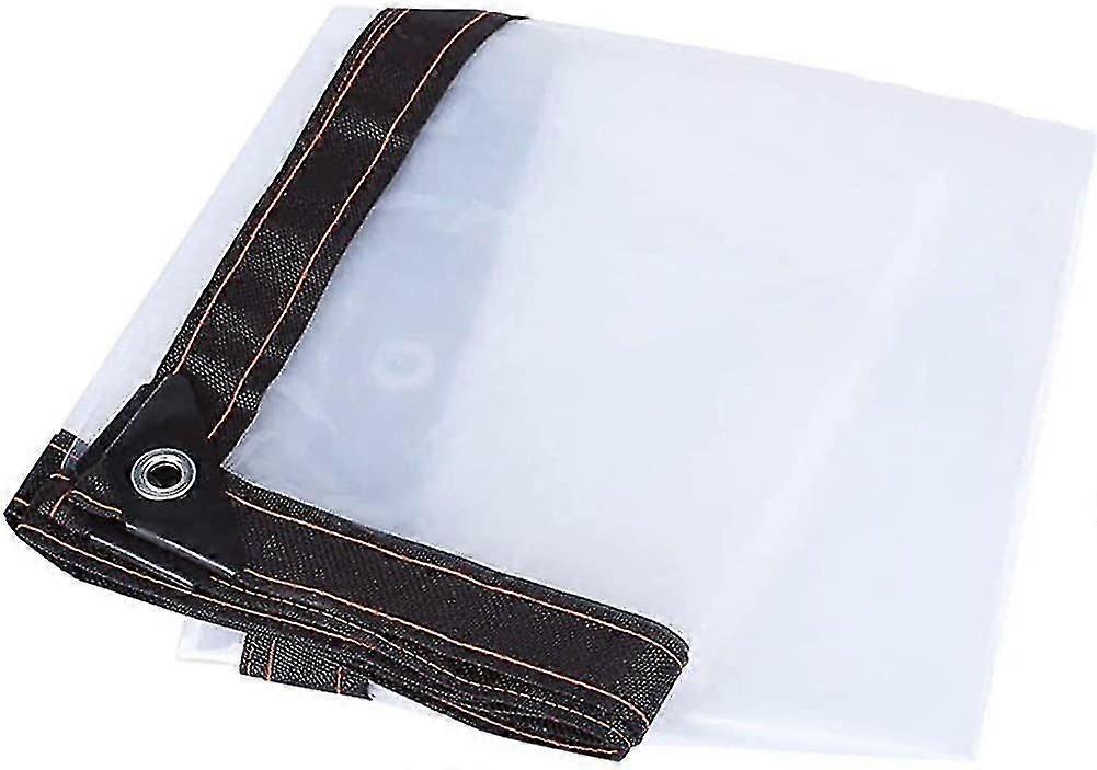 Housse résistante à l’eau robuste7x3ft, grommets transparents, housse de bâche transparente
