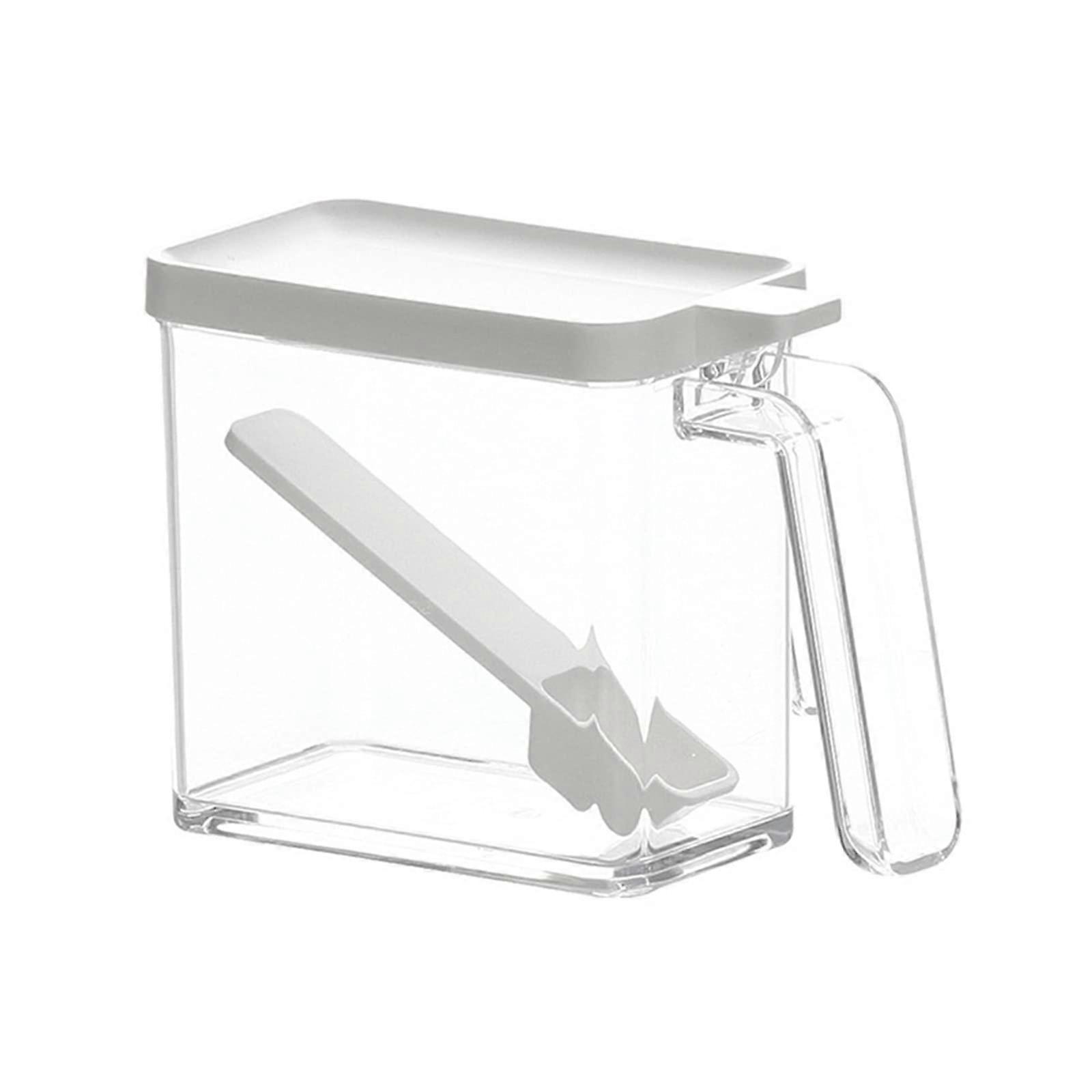 Spice Jar With Lid And Spoon, Transparent Spice Jar With Lid, Seasoning Storage Container, Kitchen Spice Jar