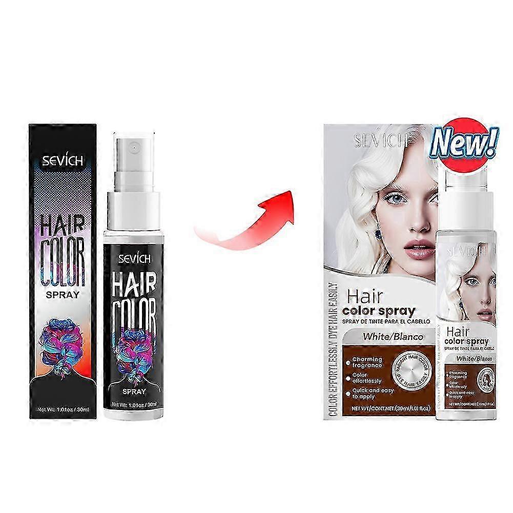 30ml Temporary Hair Color Spray Instant Ammonia-Free Washable Color Change for Parties Halloween Cosplay and Festivals