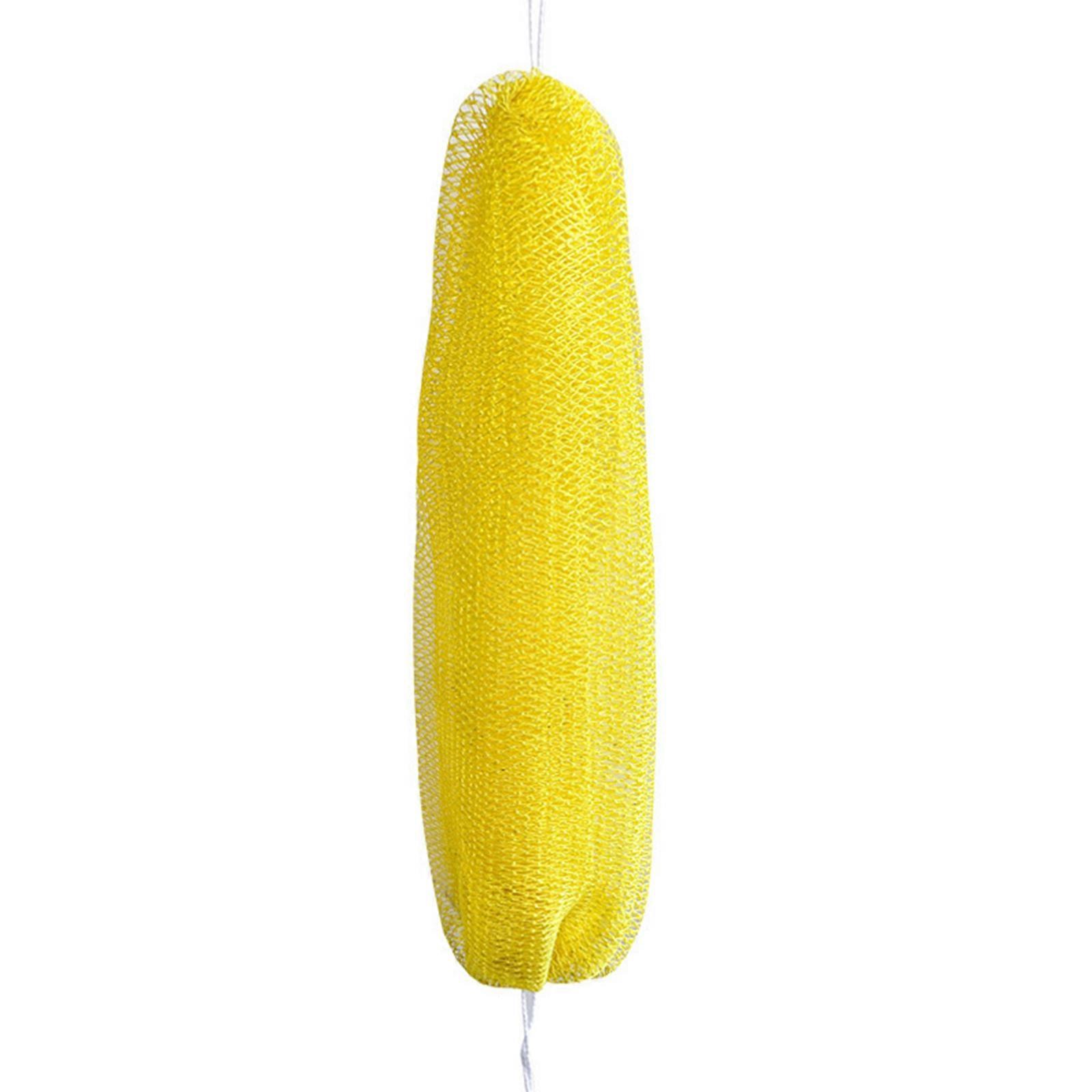 Durability Reusable Bath Scrubber Rapid Bubbling Exfoliating Mesh Sponges Enhanced Skin Texture Improvement Solution  Yellow