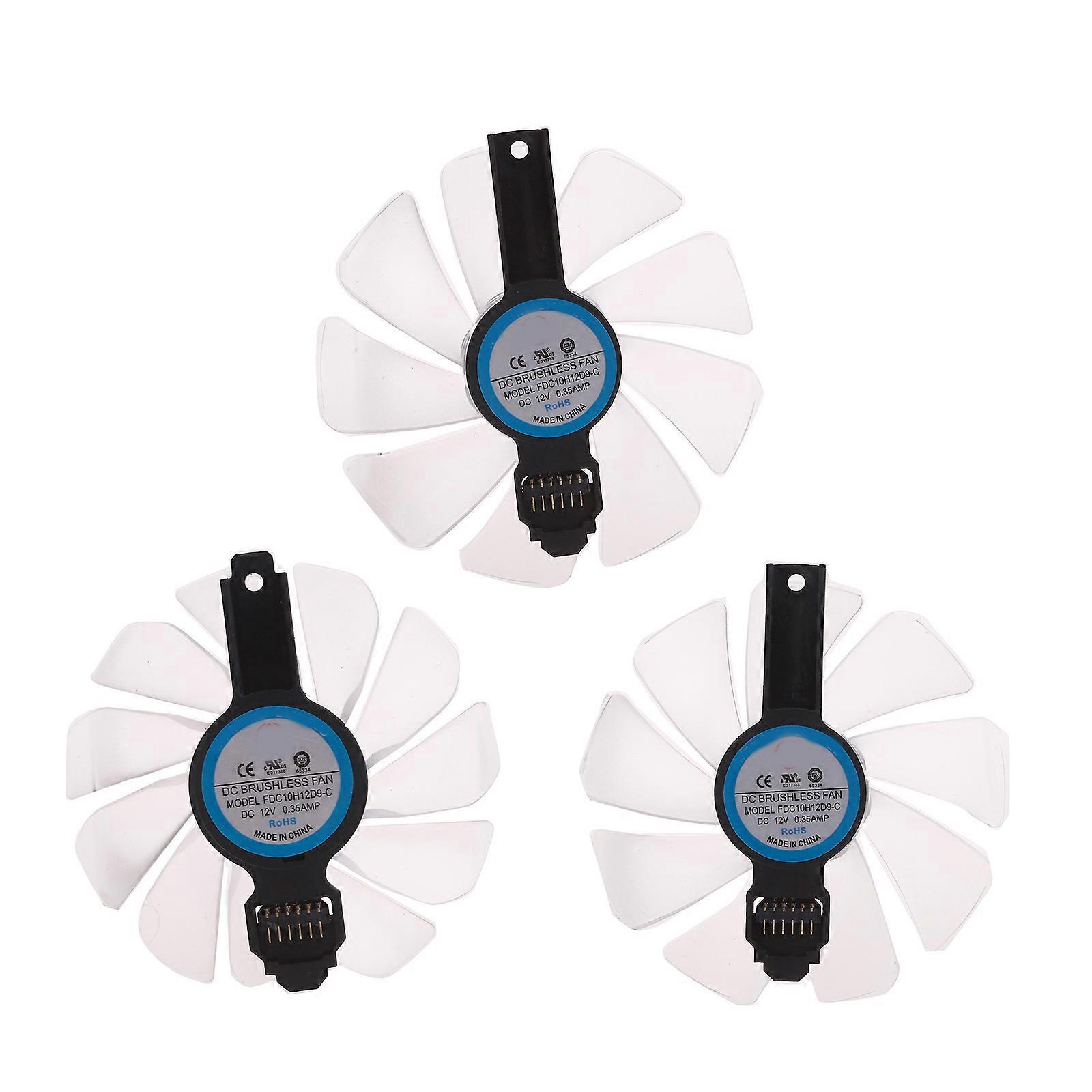 Graphics Card Fan Graphics Card Cooling Replacement for SAPPHIRE Radeon RX5700XT 8GB NITRO+ GDDR6 Video Card Cooling Fan Multicolor