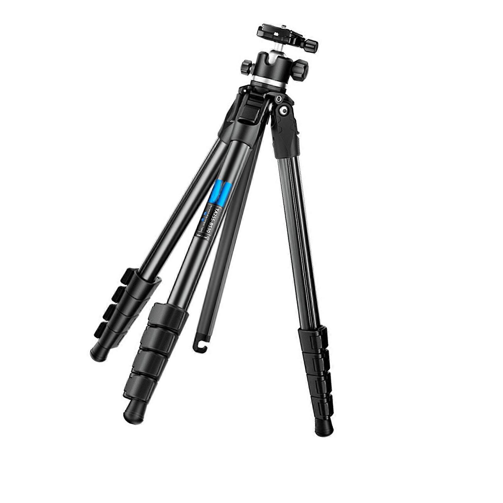 Compactly Professional Tripod With Wedges Fit Leg Lock And 360°Rotational Shoot Flexibility For Travel Photographers Multicolor