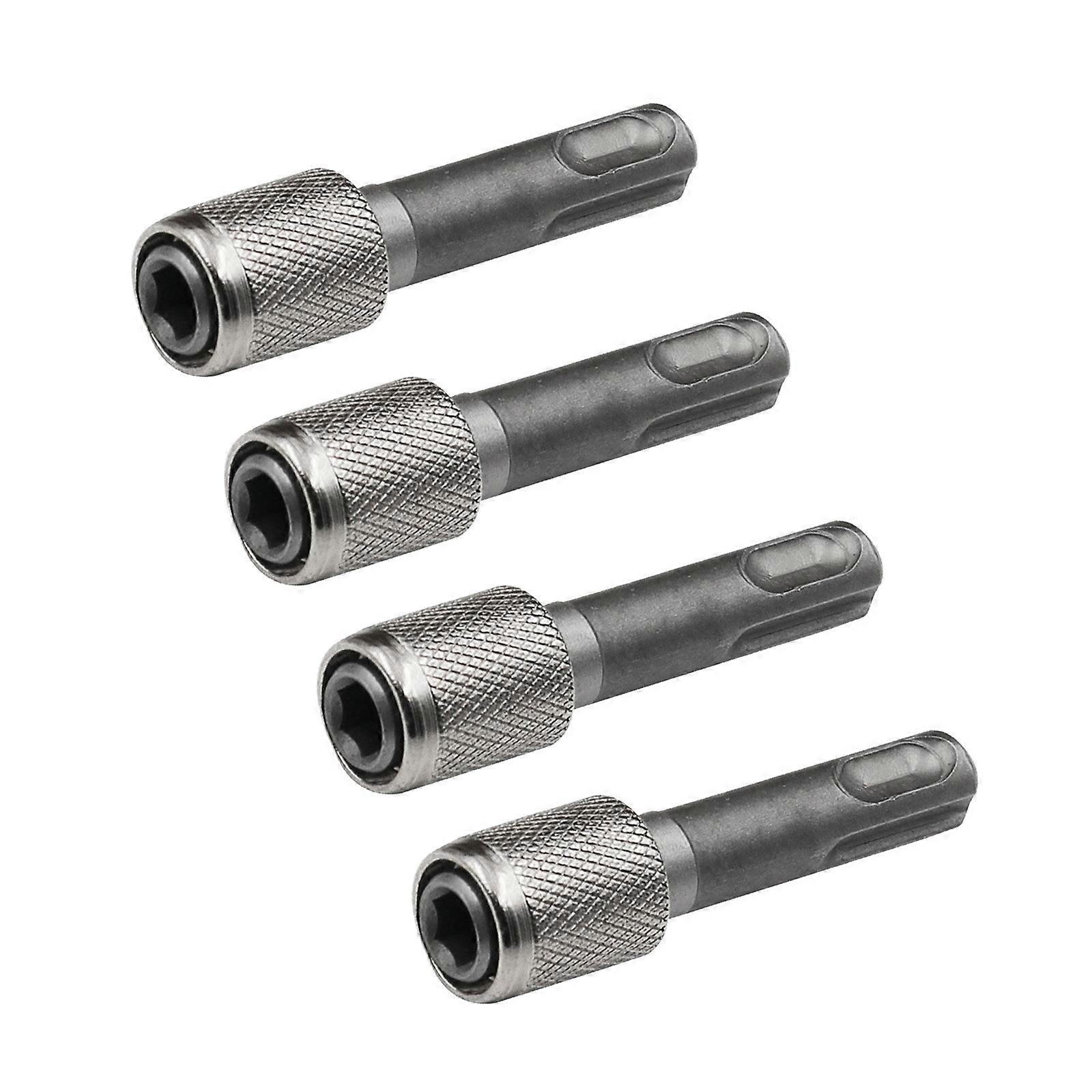 4pcs Adapter 6.35mm 1/4Inch Hexagonal Shank Suitable for Quick Drill Bit Changes Efficient Drill Conversion Repair Tasks Multicolor
