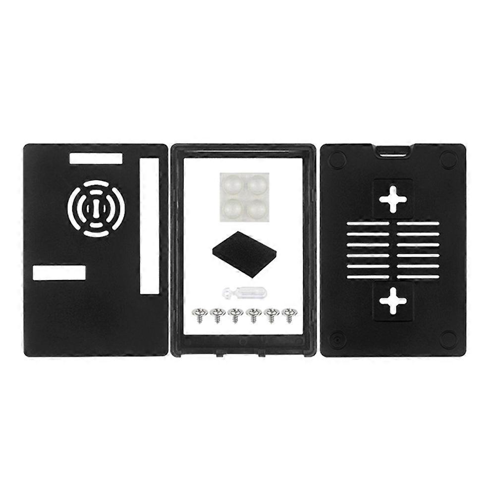 For Raspberry Pi 5 ABS Case for 3.5 Inch Display Screen Radiator Cooling Fan Installation