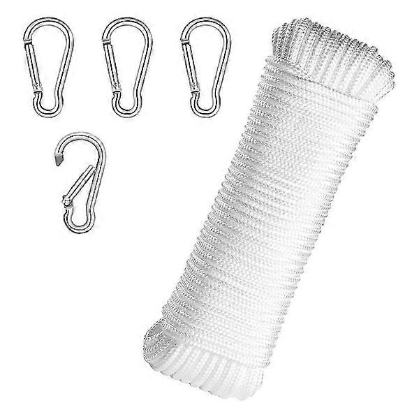 Weatherproof flagpole accessories: 20M nylon flag rope