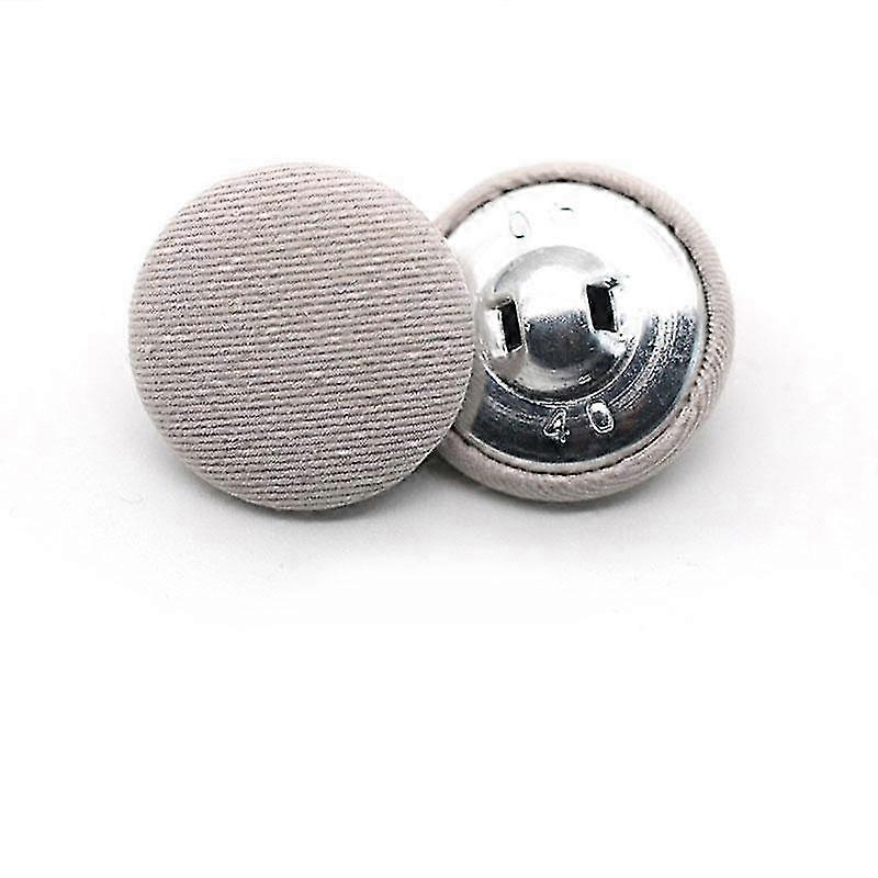 Decorative Buttons 10Pcs Round Fabric Covered for Sewing Projects