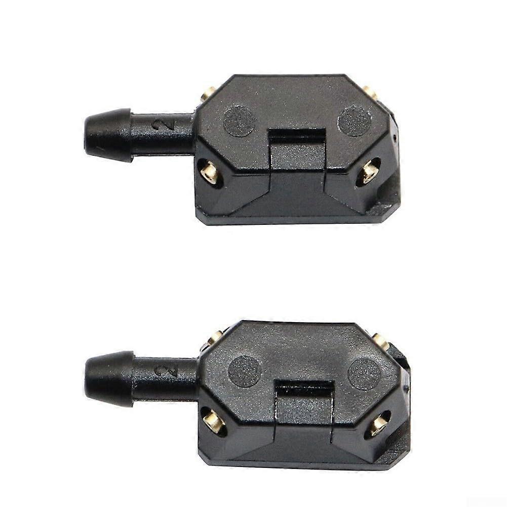 Car Windshield Washer Nozzle Spray Kit Plastic Replacement for Front Wiper System 2 Pack