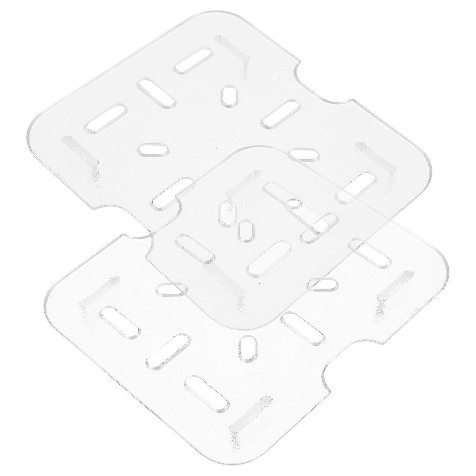 Kitchen Transparent Plastic Drain Shelf for Draining 2Pcs Vegetable Trays