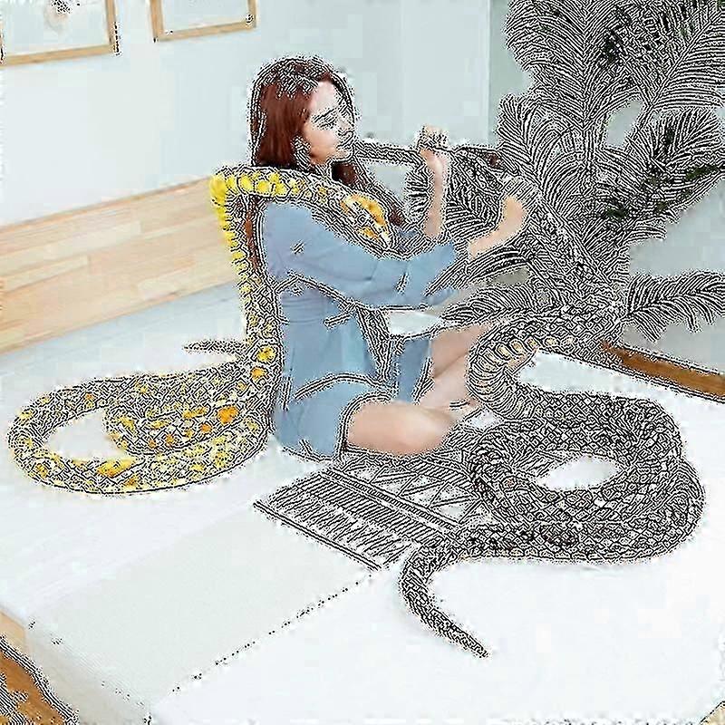 300cm Simulation Snakes Plush Toy Giant Boa Cobra Long Stuffed Animal Snake Plushie Funny Tricky Fri