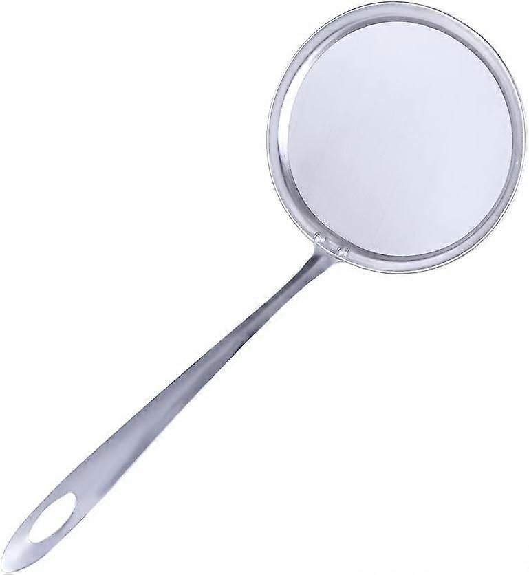 Stainless Steel Skimmer Spoon with Fine Mesh, Long Handle Soup and Hot Pot Strainer 29.5cm L