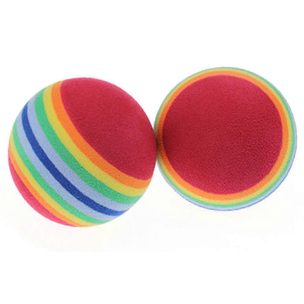 8Pcs Rainbow Eva Golf Training Ball for Practice and Indoor Training