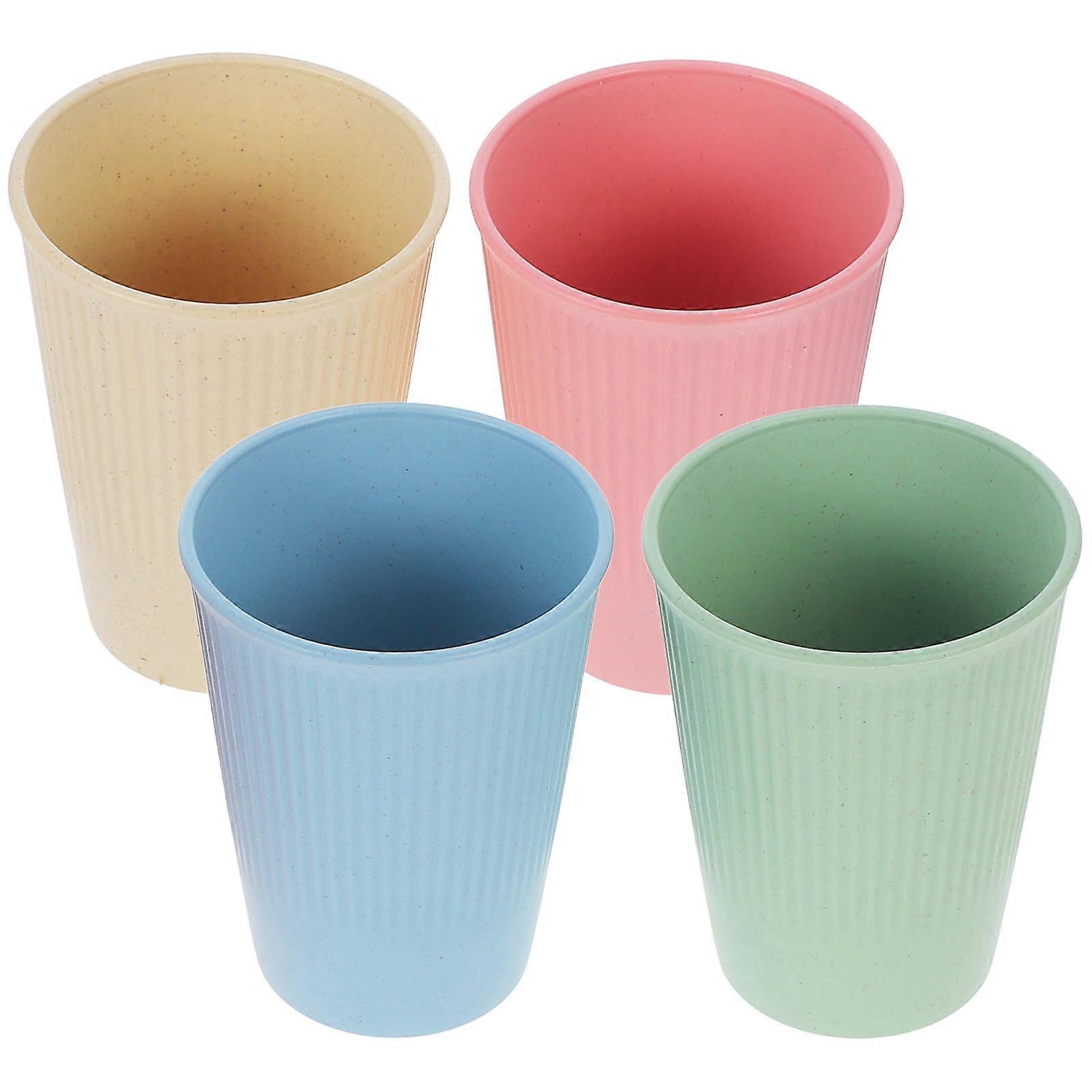 Reusable Drinking Cup 4Pcs Toddler Cups for Water Juice Camping