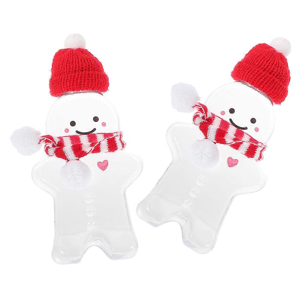 Reusable Juice Bottles Gingerbread Man Drink Bottle for Storage 2Sets